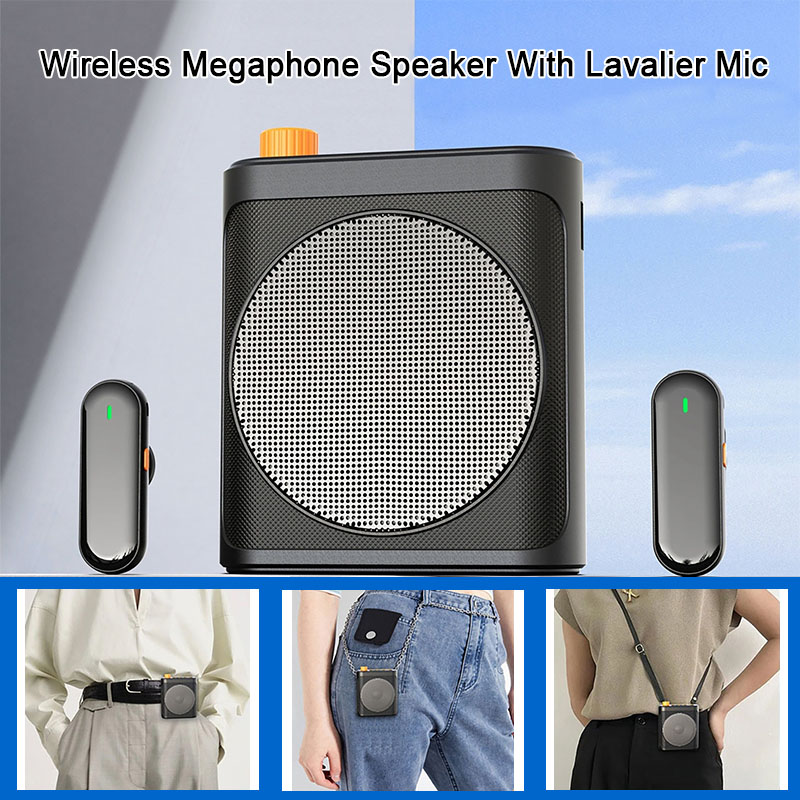 Portable Amplifier Mini - مضخم صوت محمول مع ميكروفون Lavalier