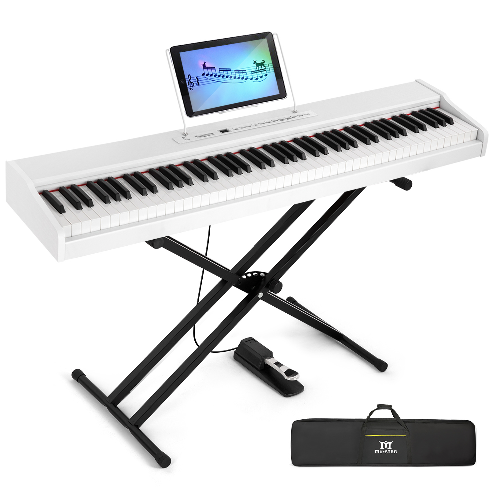 بيانو رقمي محمول من MUSTAR بـ  - مراجعة Piano Sustain Pedal وسعره