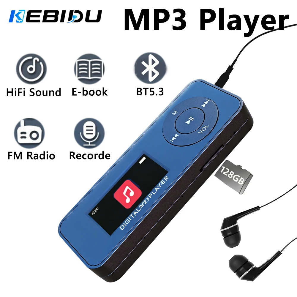 مشغل MP3 محمول من KEBIDU مع بل - مراجعة Audio Music Recorder وسعره