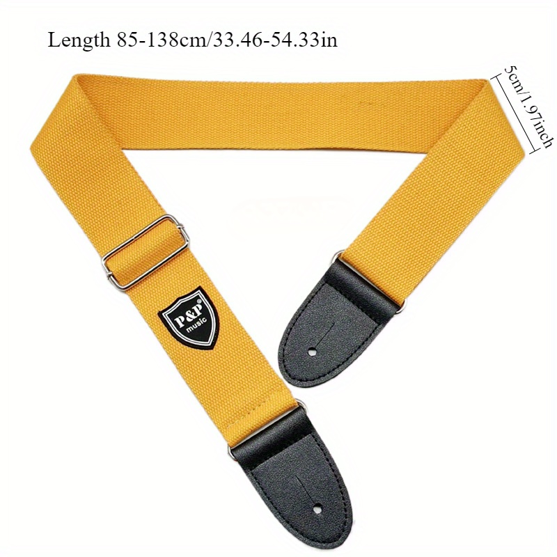 حزام جيتار ذو ألوان نابضة بالح - مراجعة Guitar Strap Padded وسعره