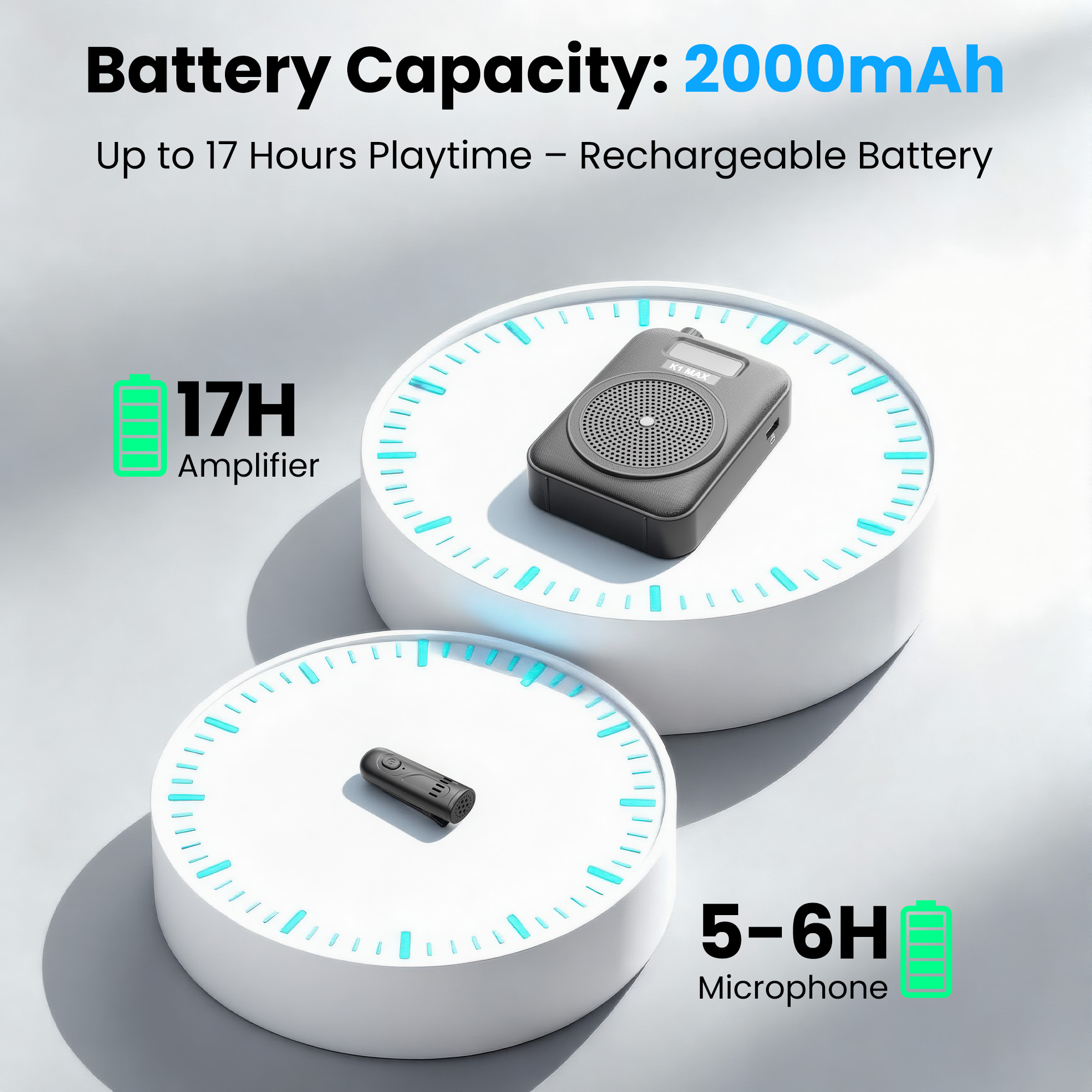 مكبر صوت لاسلكي مع ميكروفون بل - مراجعة Portable Amplifier Mini وسعره