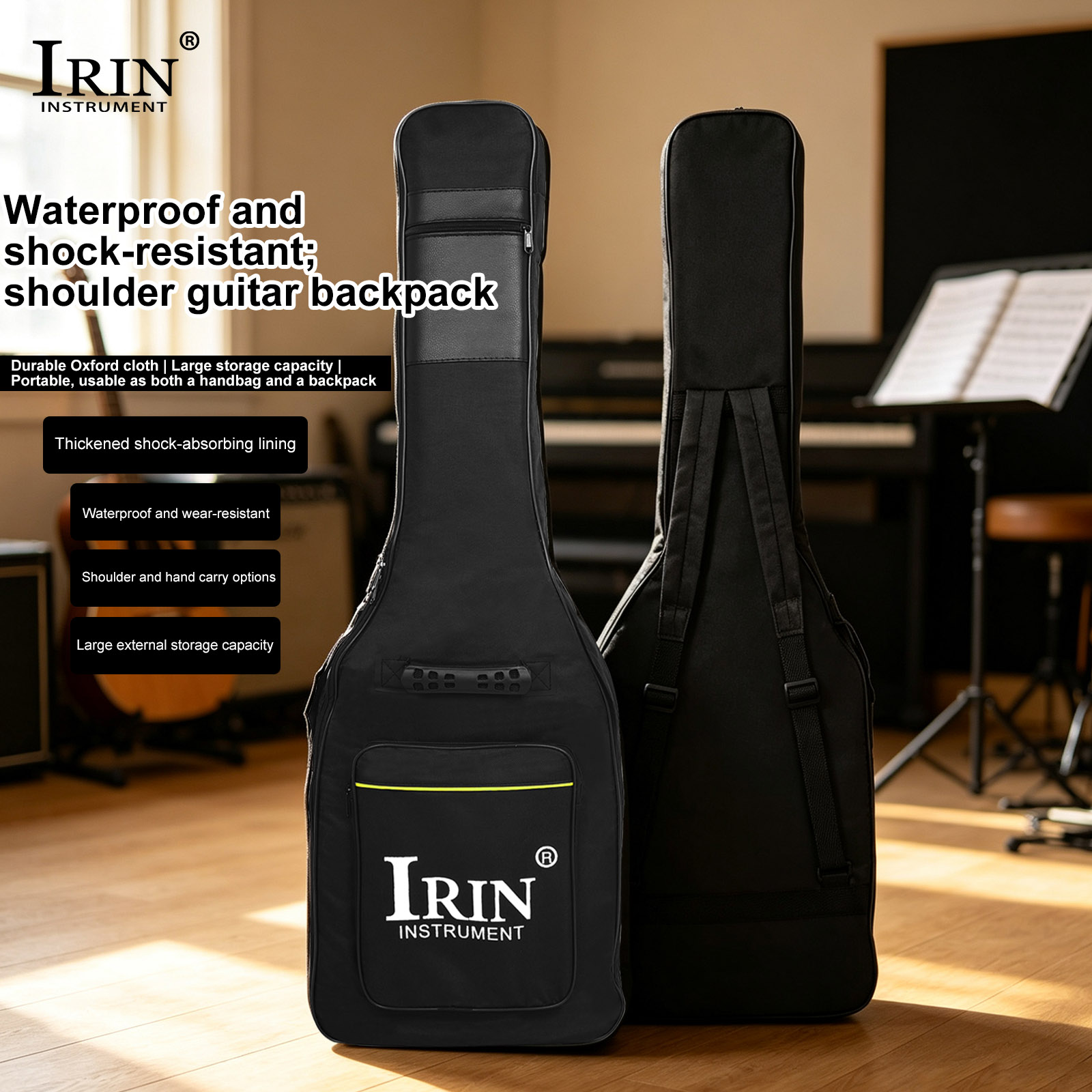حقيبة جيتار كهربائي IRIN MC23  - مراجعة Guitar Strap Padded وسعره
