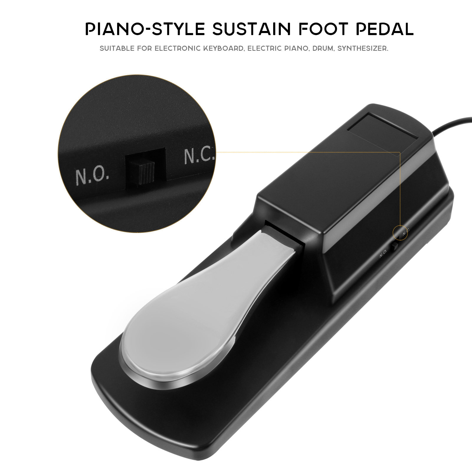 دواسة لوحة مفاتيح إلكترونية بأ - مراجعة Piano Sustain Pedal وسعره
