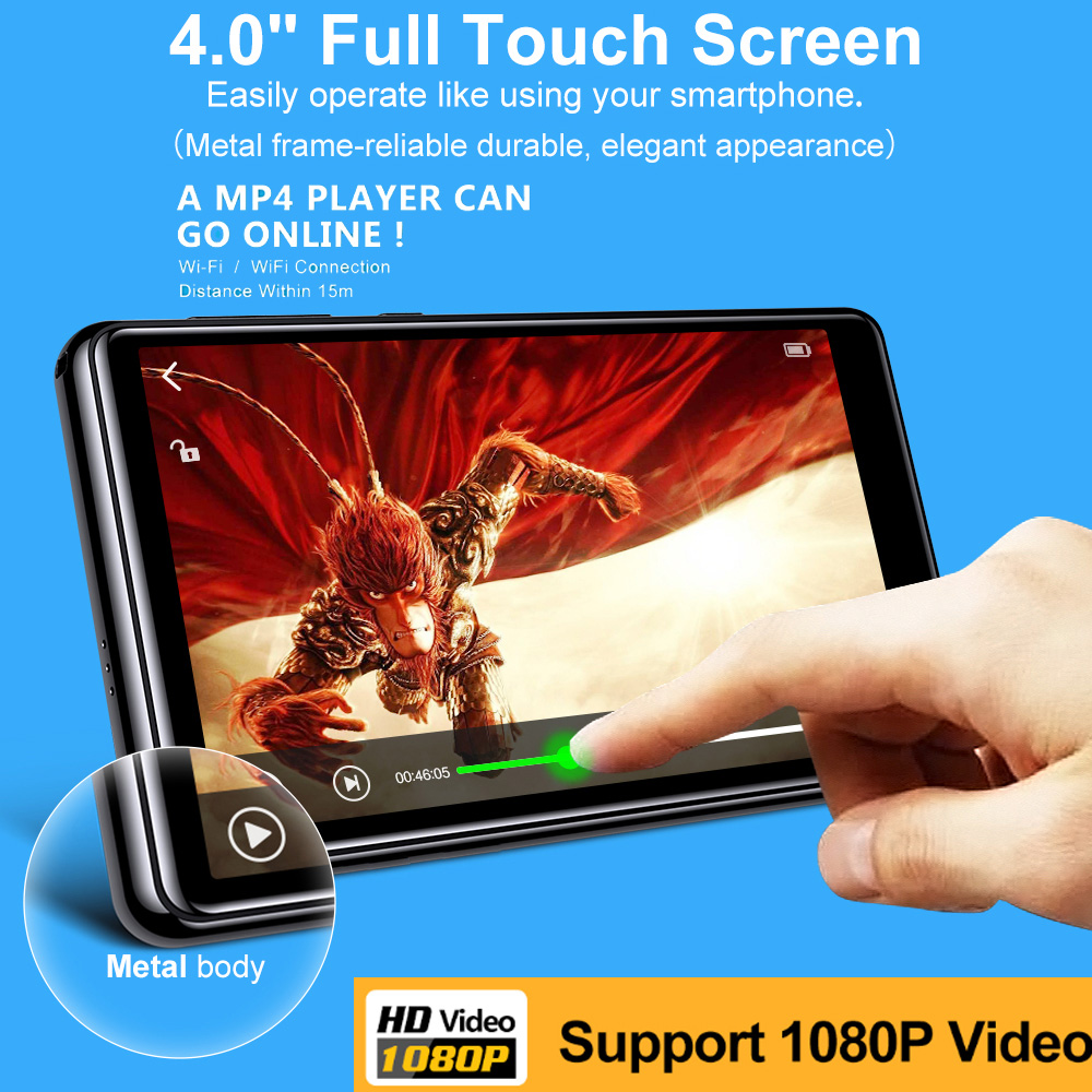 64GB 4 ''X20-New UI 1080P مشغل - مراجعة Audio Music Recorder وسعره
